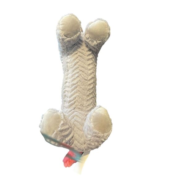 Hug Fun Gray Pink I Woof You Dachshund Puppy Dog Stuffed Animal Plush 18" Long - Picture 8 of 9